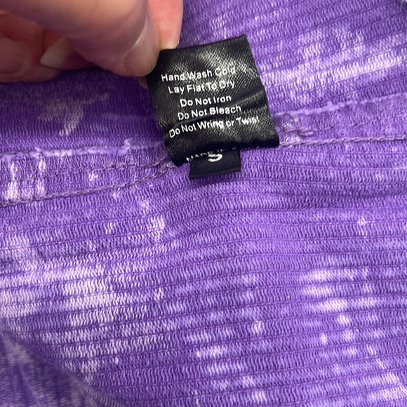 POL High-Low Relaxed Fit Corduroy Button Down Jacket Royal Purple - Picture 12 of 13